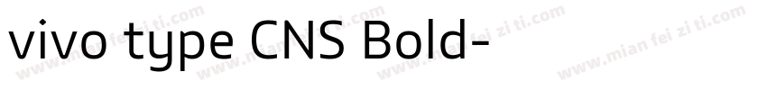vivo type CNS Bold字体转换